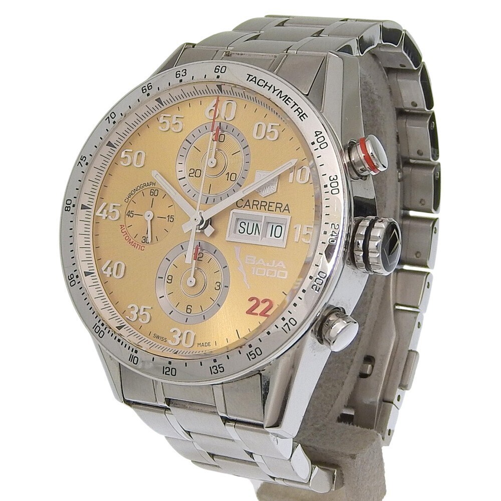 Tag Heuer Carrera Calibre 16 Chronograph Day Date Automatic Stainless Steel 43